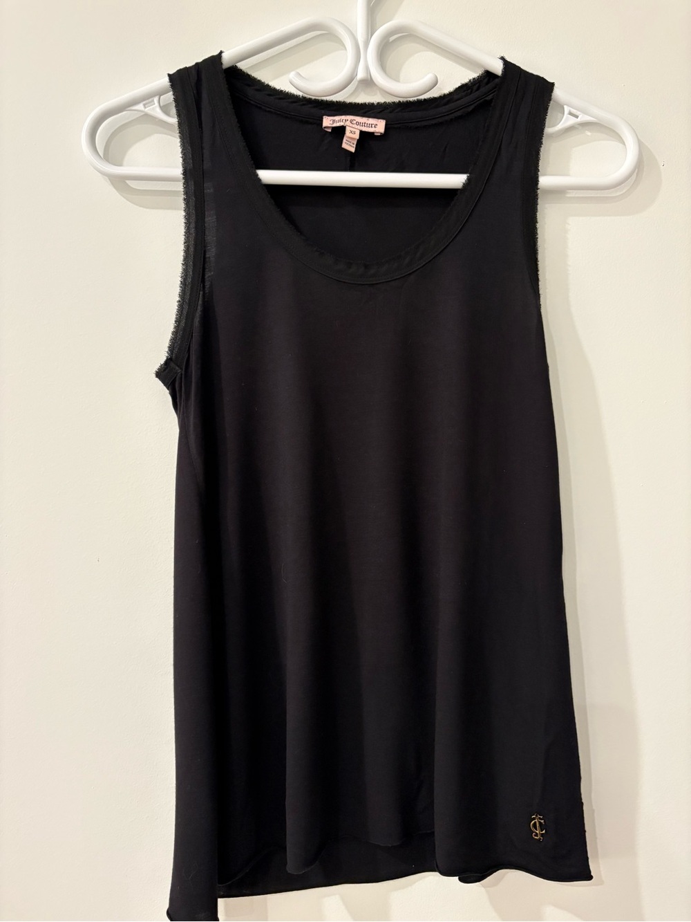 Juicy Couture Black Sleeveless Scoop Neck Tank